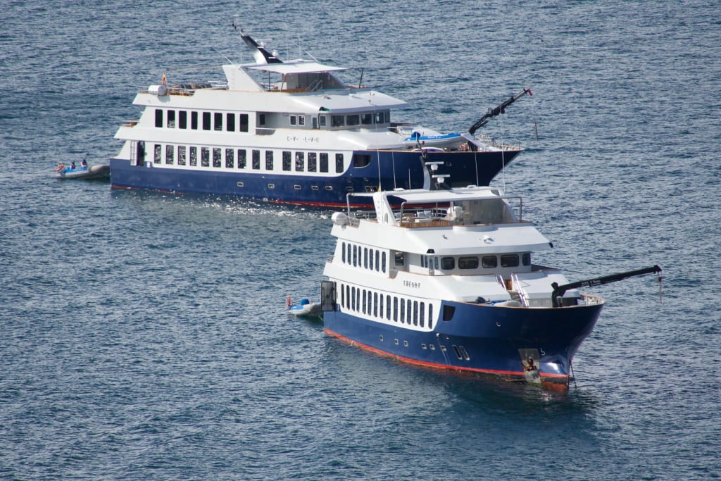 Ecoventura yacht in the Galápagos