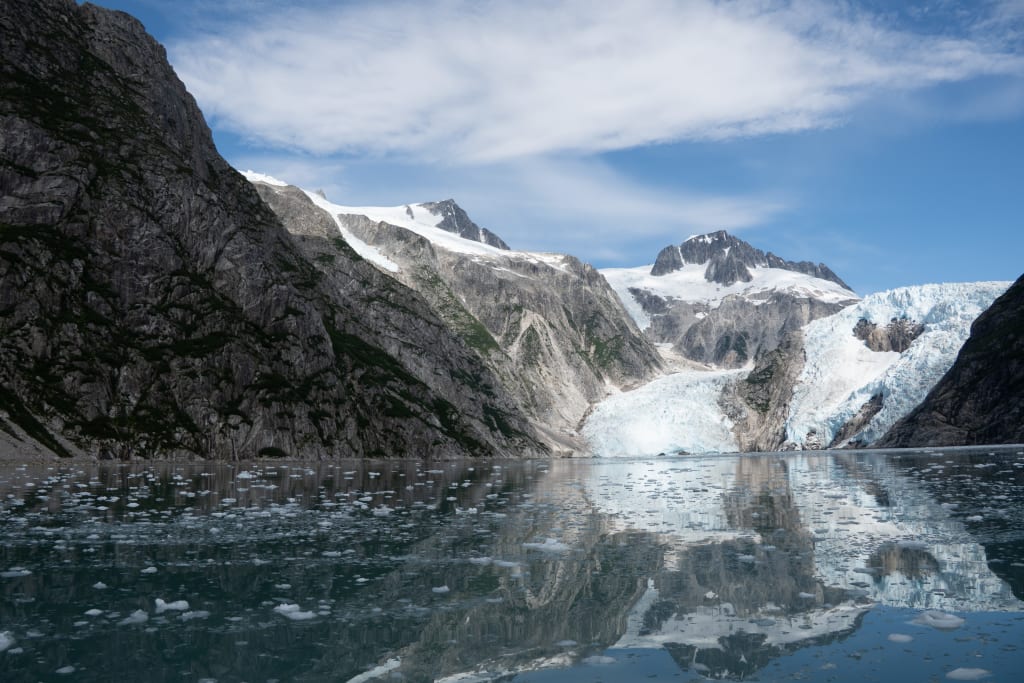 Approaching Northwestern Glacier by boat