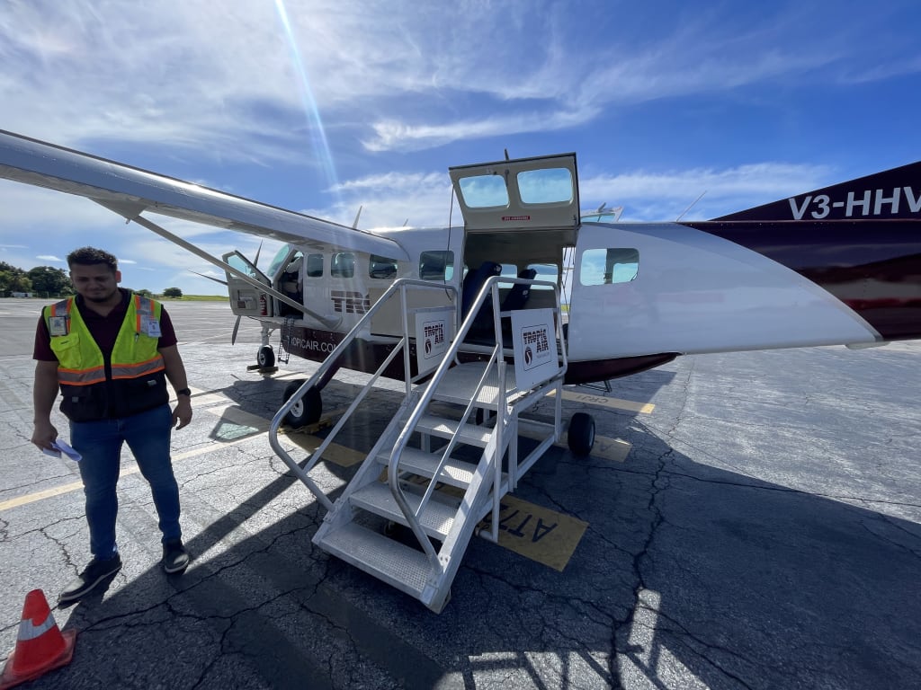 Small plane in Honduras