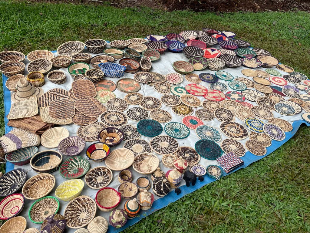 Baskets made by the local community