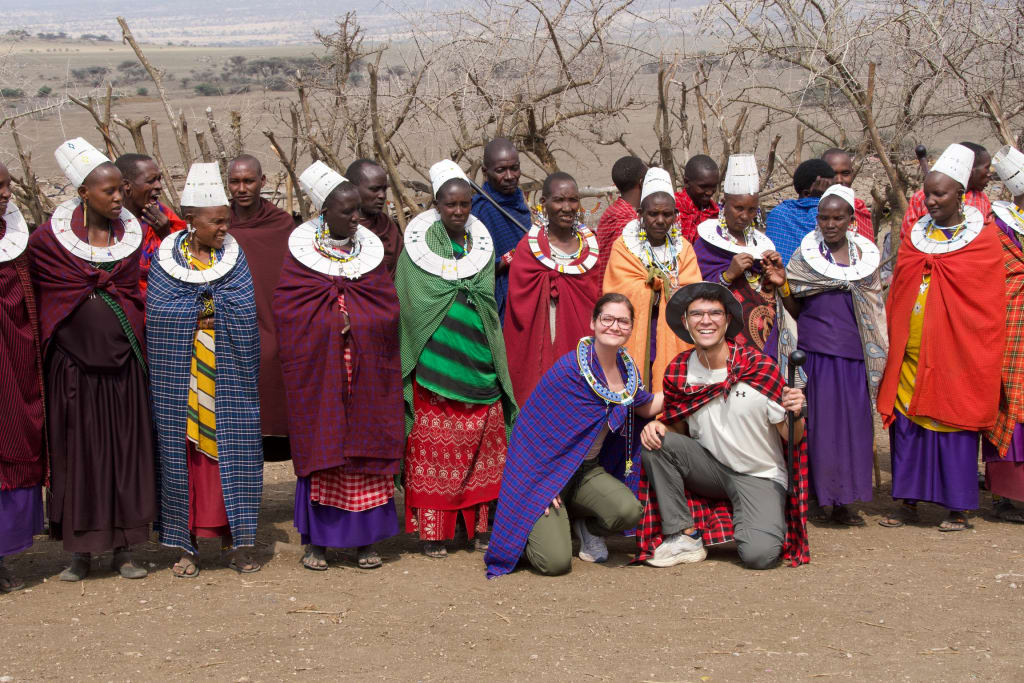 Photo with the Maasai after the dance