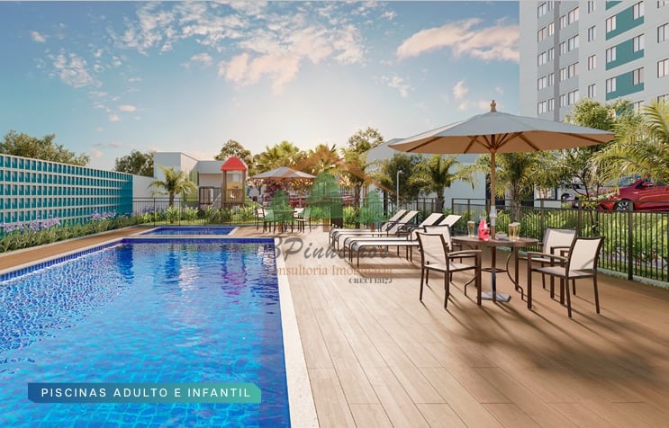 Viver Essencial-Apartamento 2 Quartos | Condomínio Clube com Lazer e Segurança