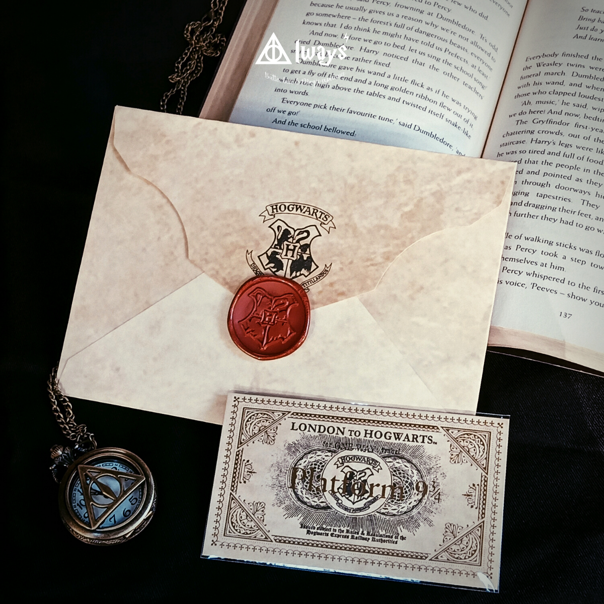 Set thư nhập học Hogwarts