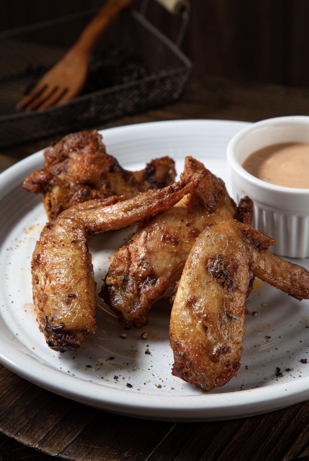 Grilled chicken wings