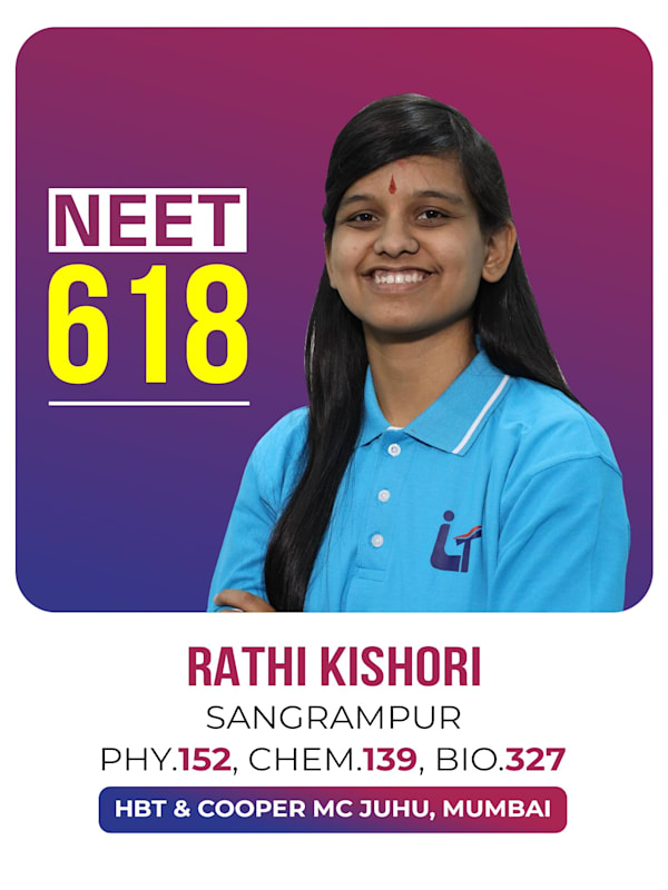 Rathi Kishori, Sangrampur — HBT & Cooper MC Juhu, Mumbai, Lalit Tutorials NEET 2022
