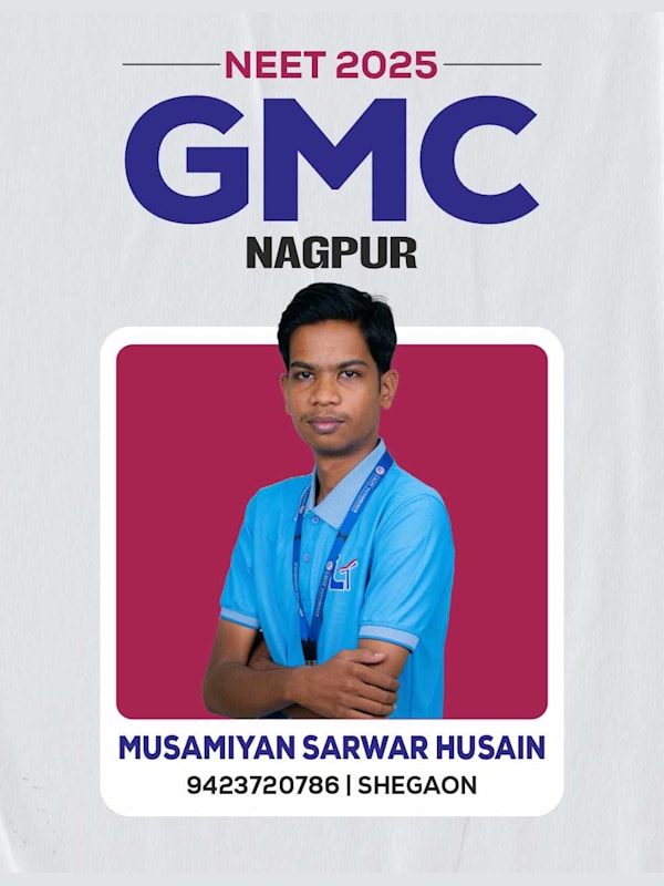 Musamiyan Sarwar Husain, Shegaon — GMC Nagpur, Lalit Tutorials NEET 2025