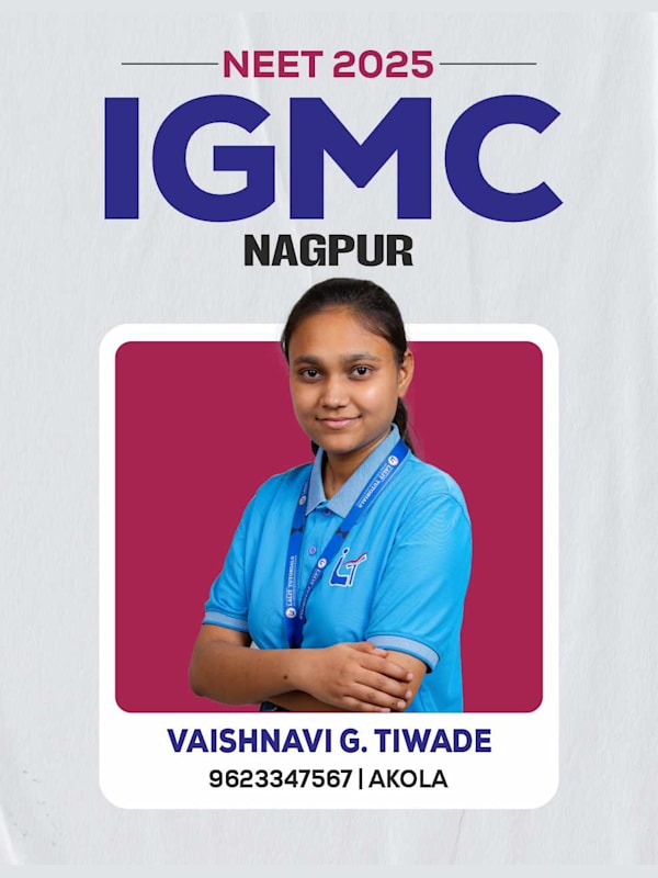 Vaishnavi G. Tiwade, Akola — IGMC Nagpur, Lalit Tutorials NEET 2025