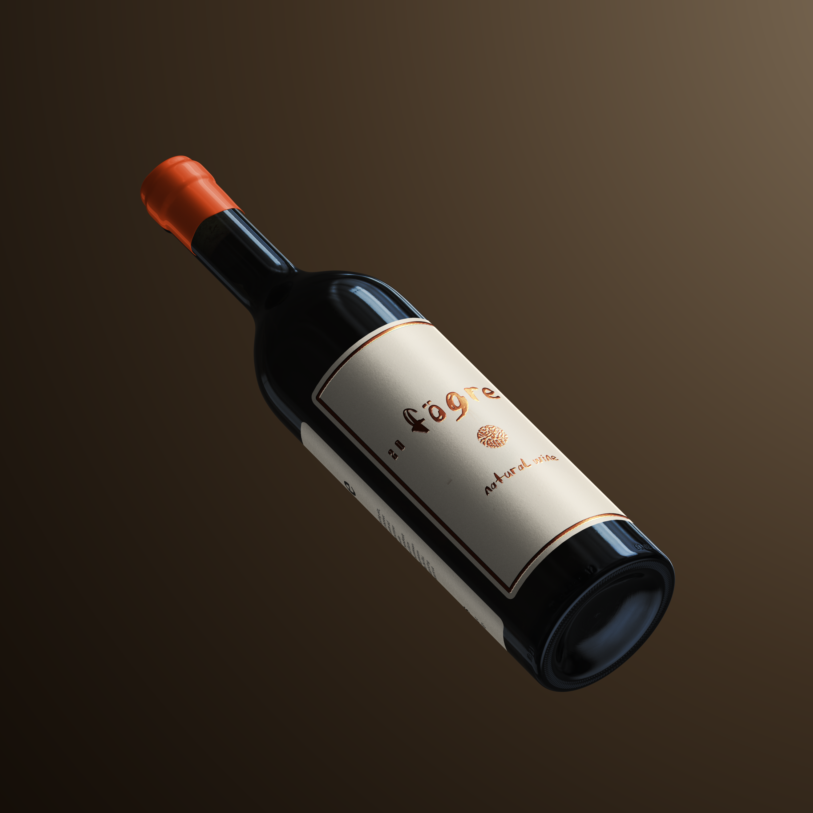 Local wine box mockup