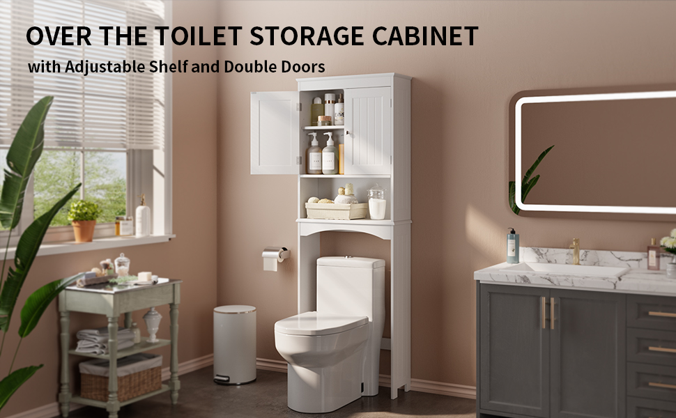 Bathroom Over The Toilet Storage Shelf Bathroom Storage - Temu