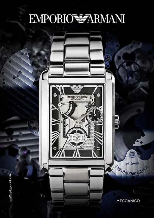 First Look: Emporio Armani's New Mechanical Watch, the Armani