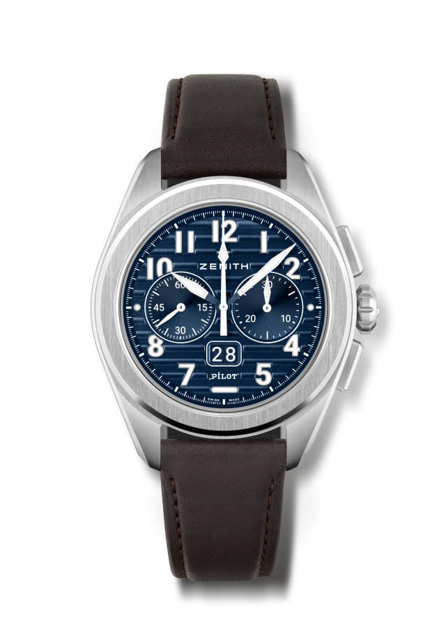 Zenith Introduces Two New Pilot Boutique Editions with Blue Dials