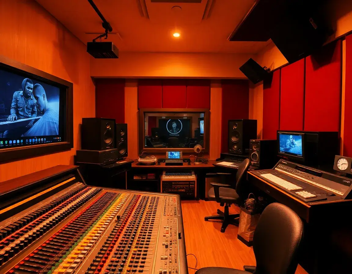 Recording studio session