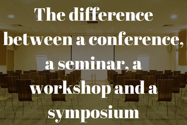 symposium vs presentation