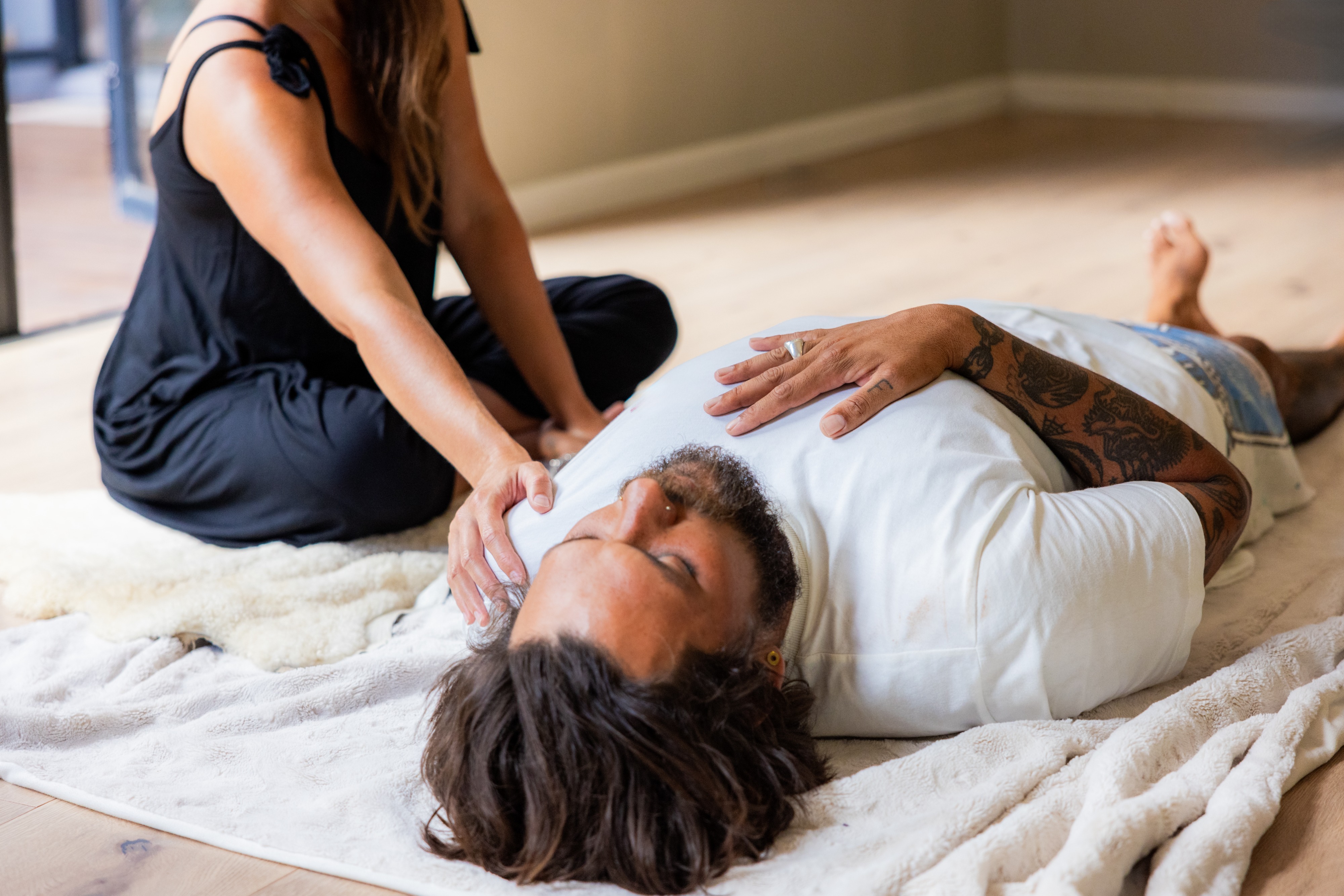 My photography showcases the calming and transformative power of breathwork sessions.