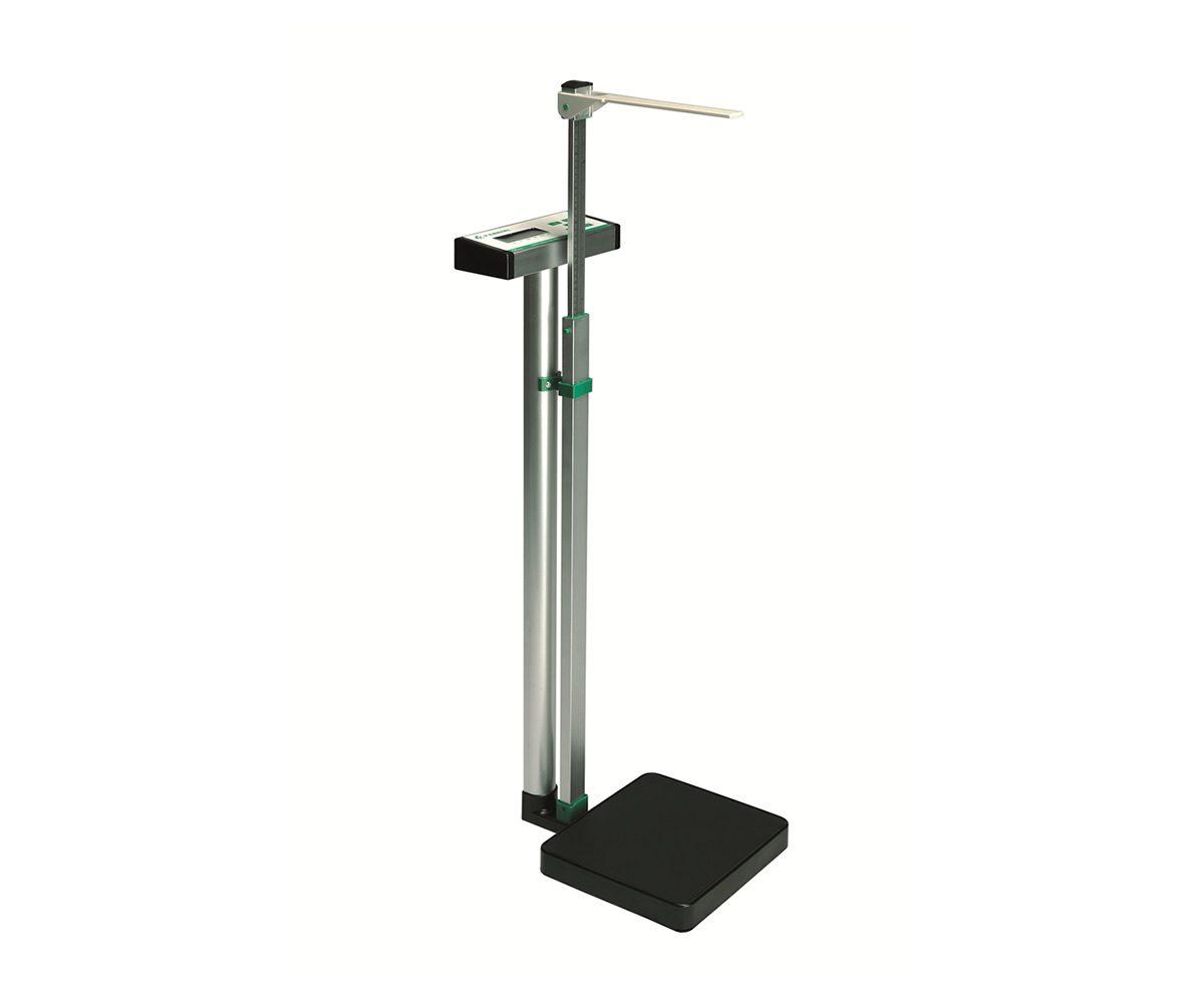 Digital scale with height rod
