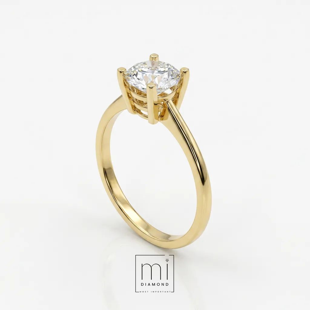 1.03 Carat D color Vs1 Round IGI Sertifikalı Lab. Pırlanta