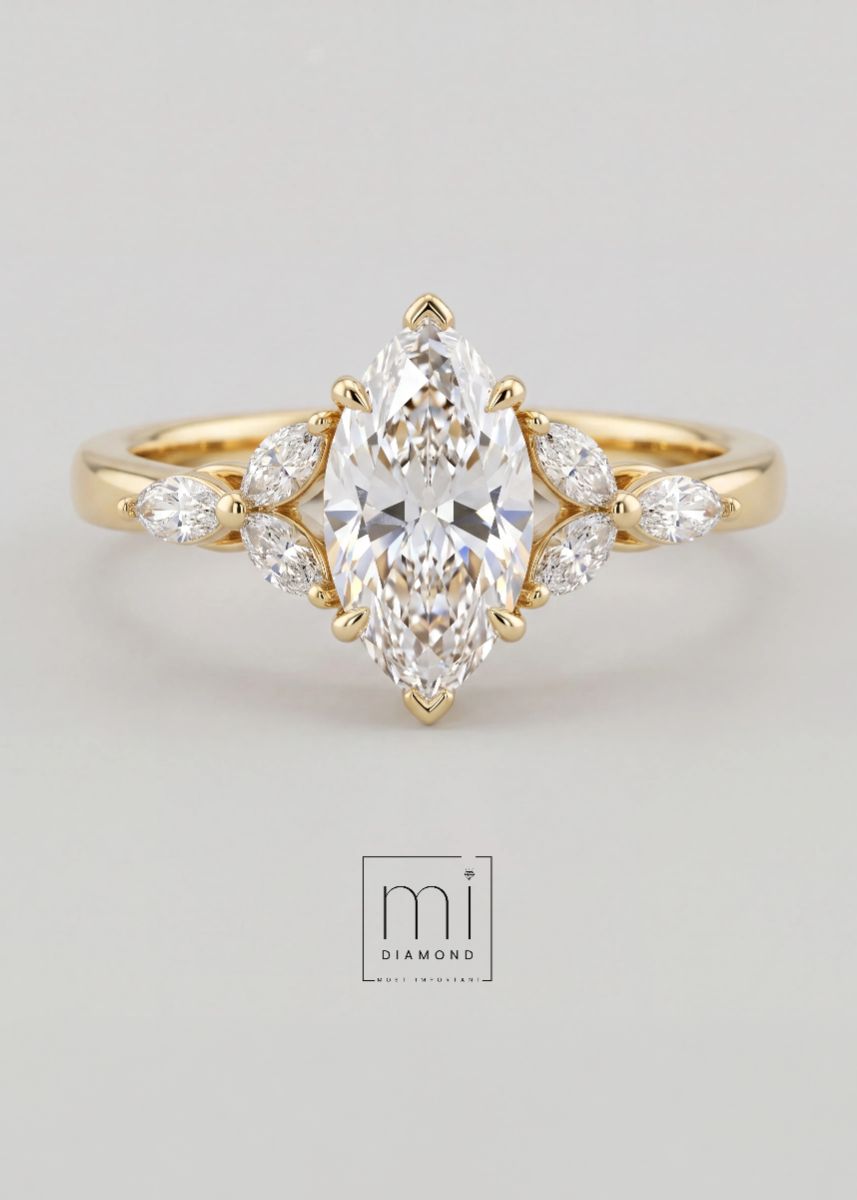 Markiz Vintage Yaprak 2.38 ct D color Vs1 IGI Sertifikalı Lab. Pırlanta