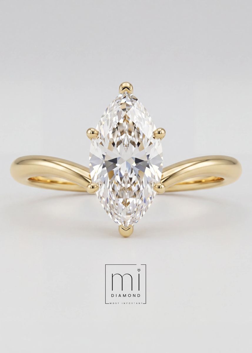 Markiz V 1.51ct D color Vs1 IGI Sertifikalı Lab. Pırlanta