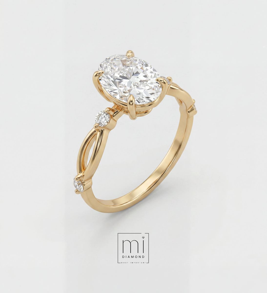 Oval Vintage 1.59 ct D color Vs1 IGI Sertifikalı Lab. Pırlanta