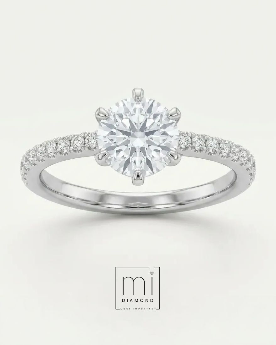 0.75ct Round Uluslararası IGI Sertifikalı Lab. Pırlanta