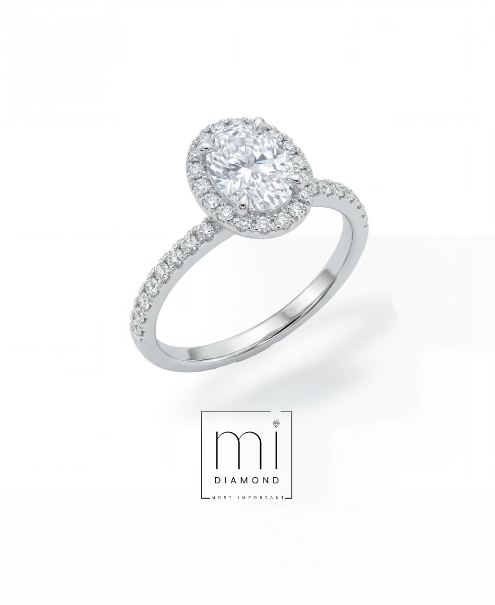0.75ct Round Uluslararası IGI Sertifikalı Labaratuvar Pırlantalı yüzük