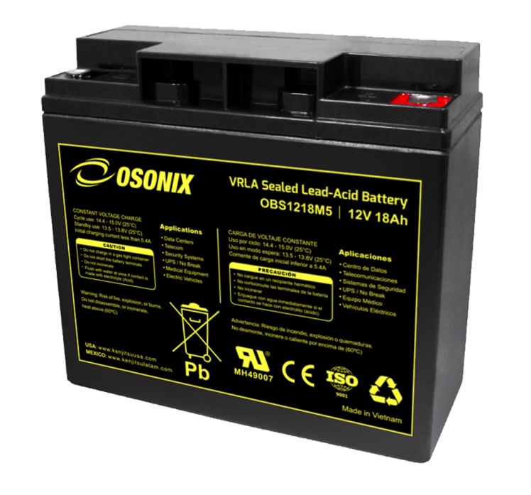 BATERIA OSONIX MOD. OBS1218M5