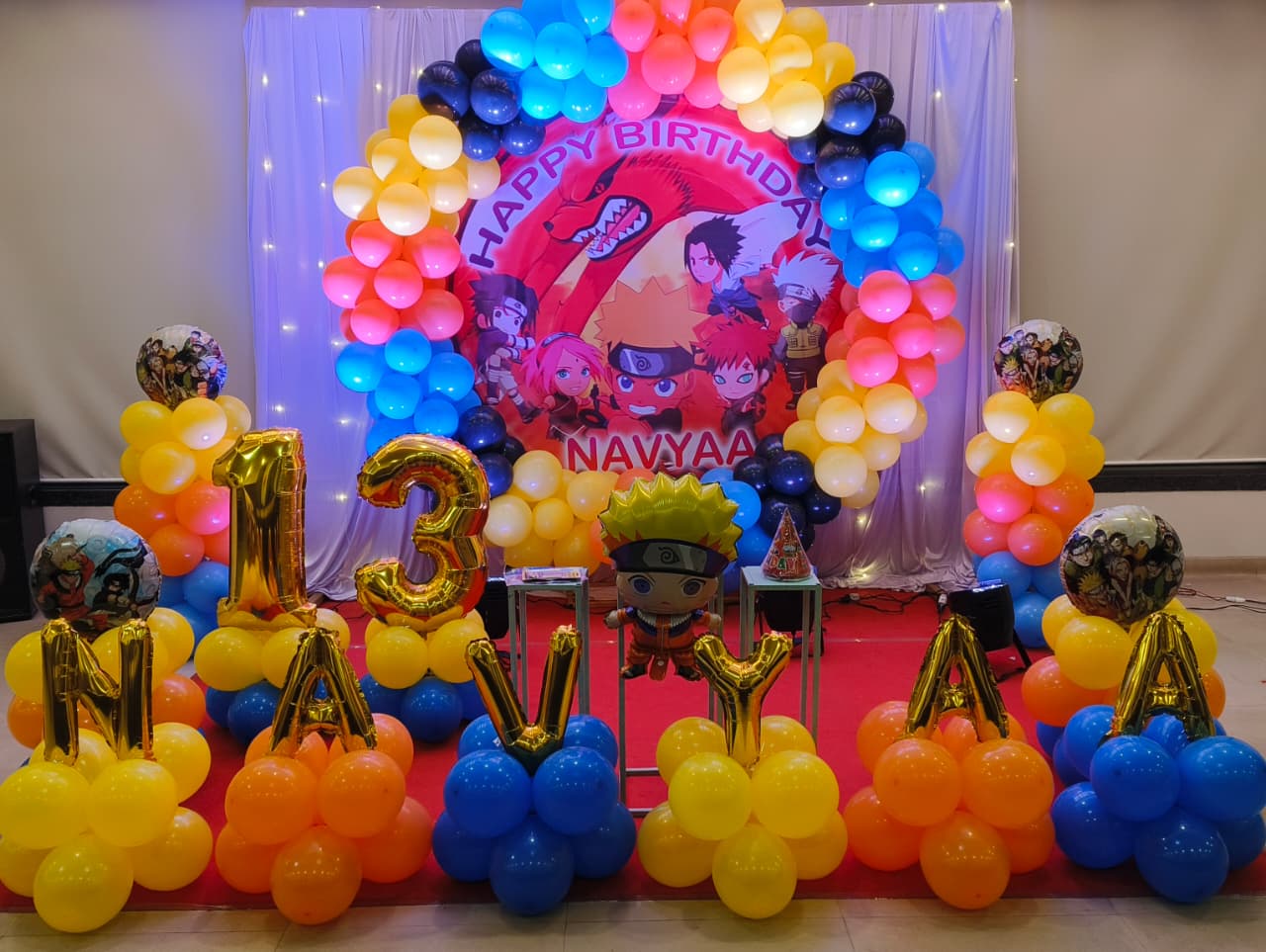 Anime Birthday Party Setup