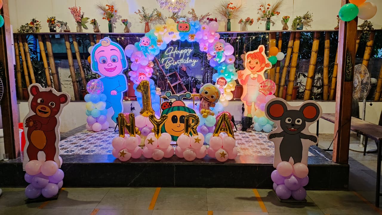 Cocomelon Theme Birthday Decoration