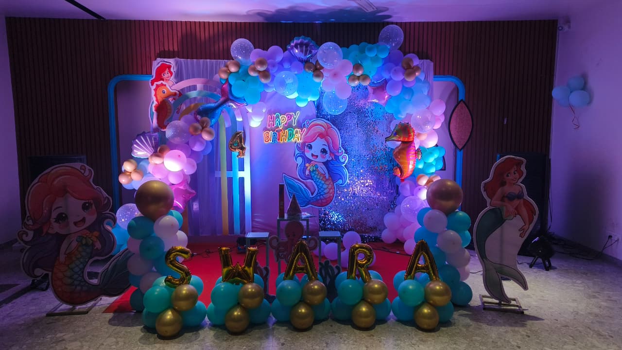 Mermaid Birthday Party Setup
