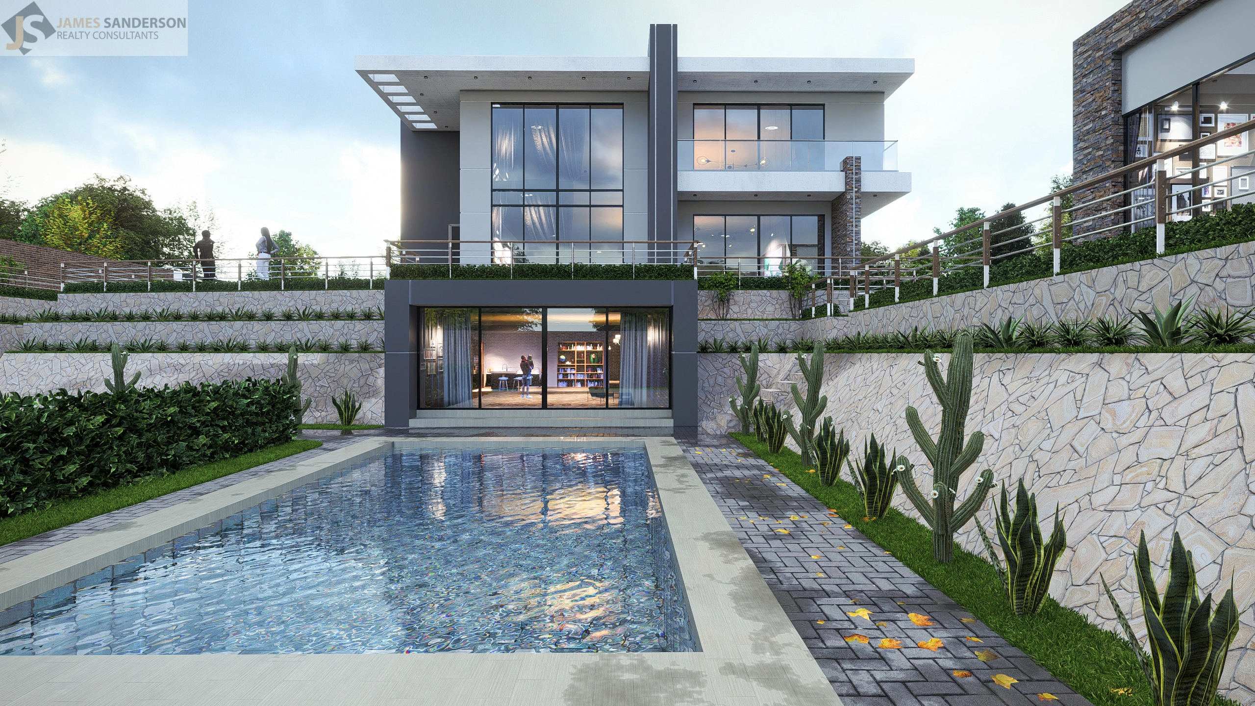Luxury duplex — Modern architectural render
