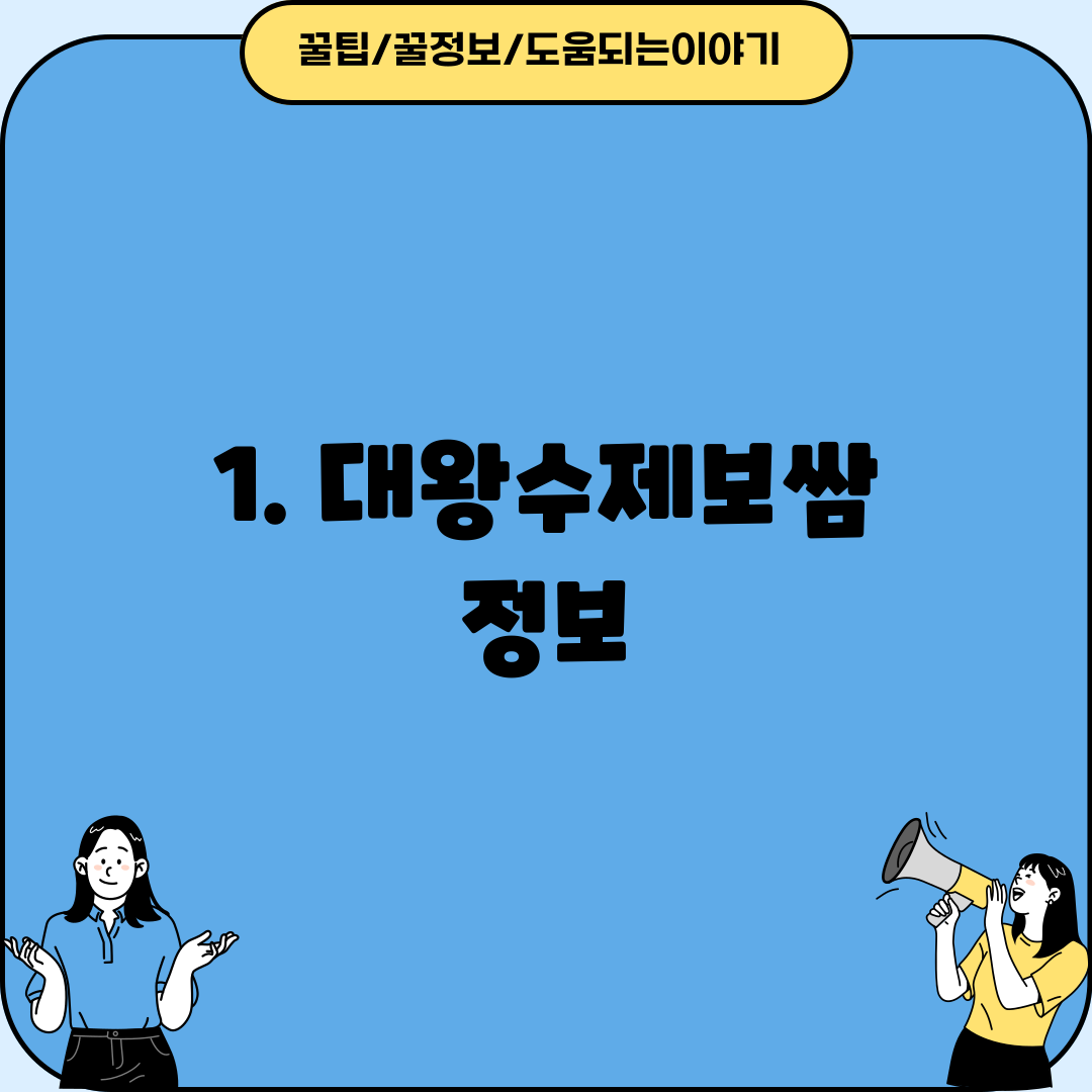 1. 대왕수제보쌈 정보
