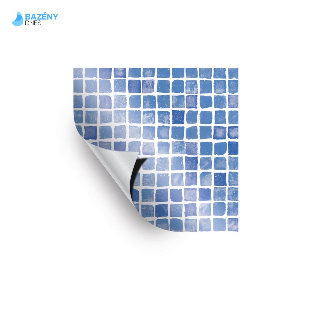 AVFOL Decor - Mosaic Azur; Szerokość 1, 65 m, 1, 5 mm, materiał filmowy