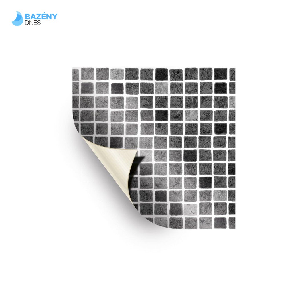 Dekord AVFOL - szary mozaika; Szerokość 1, 65 m, 1, 5 mm, materiał filmowy