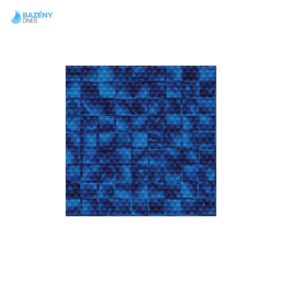 AVfol Decor Protiskluz - Mozaika Modrá Electric; 1, 65m šíře, 1, 5mm, role 25m