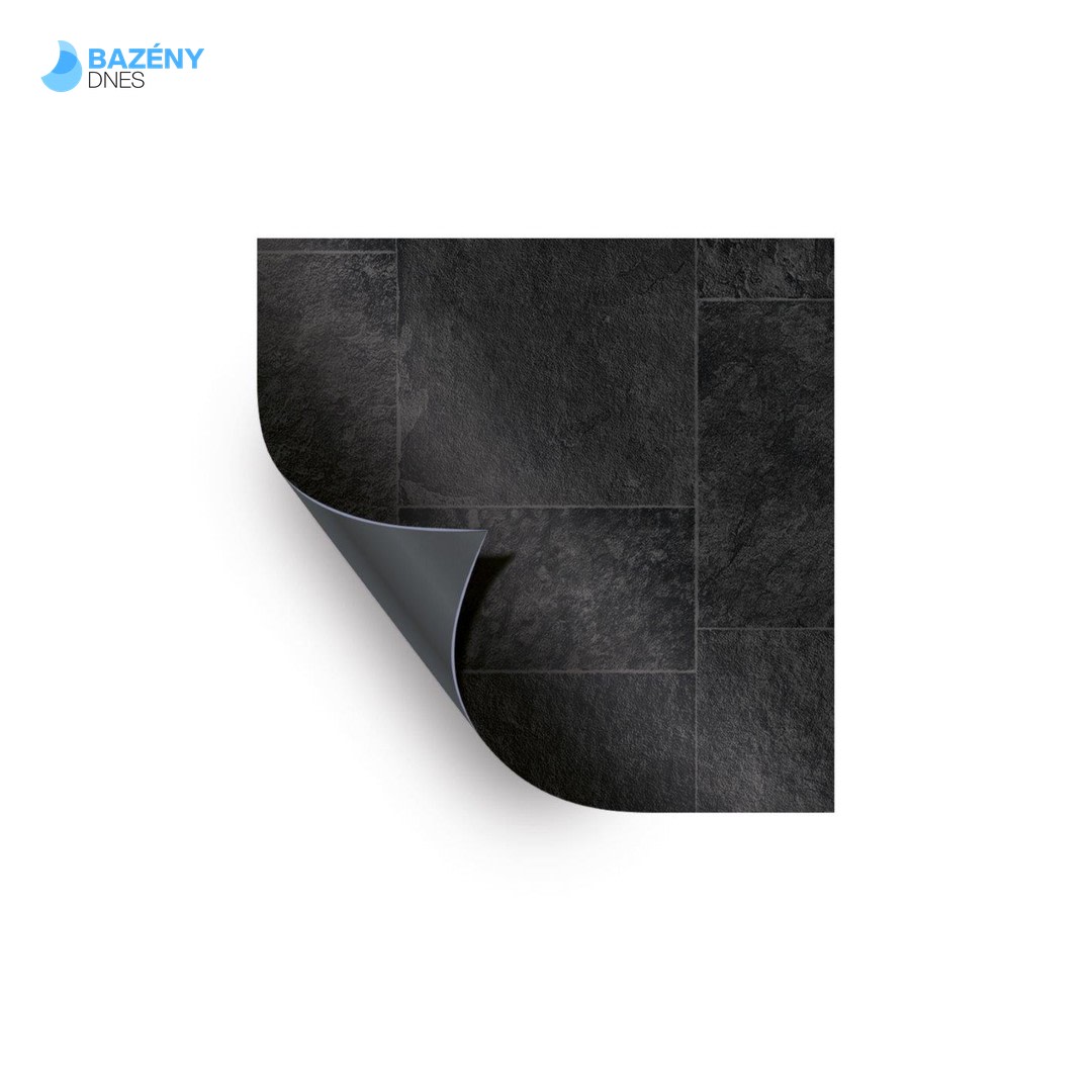 Avfol megkönnyebbülés - 3D - s fekete marmor csempe; 1, 65 m szélesség, 1, 6 mm, felvétel