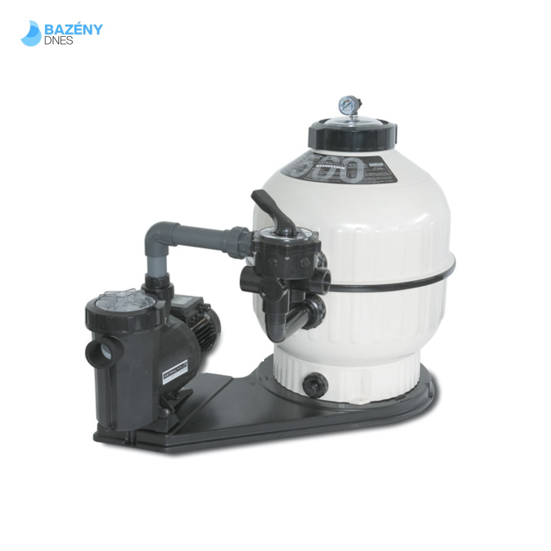 monoblok CANTABRIC D 500 9 m3/h boční 6 - ti cestný ventil 1, 5˝ s čerpadlem VICTORIA