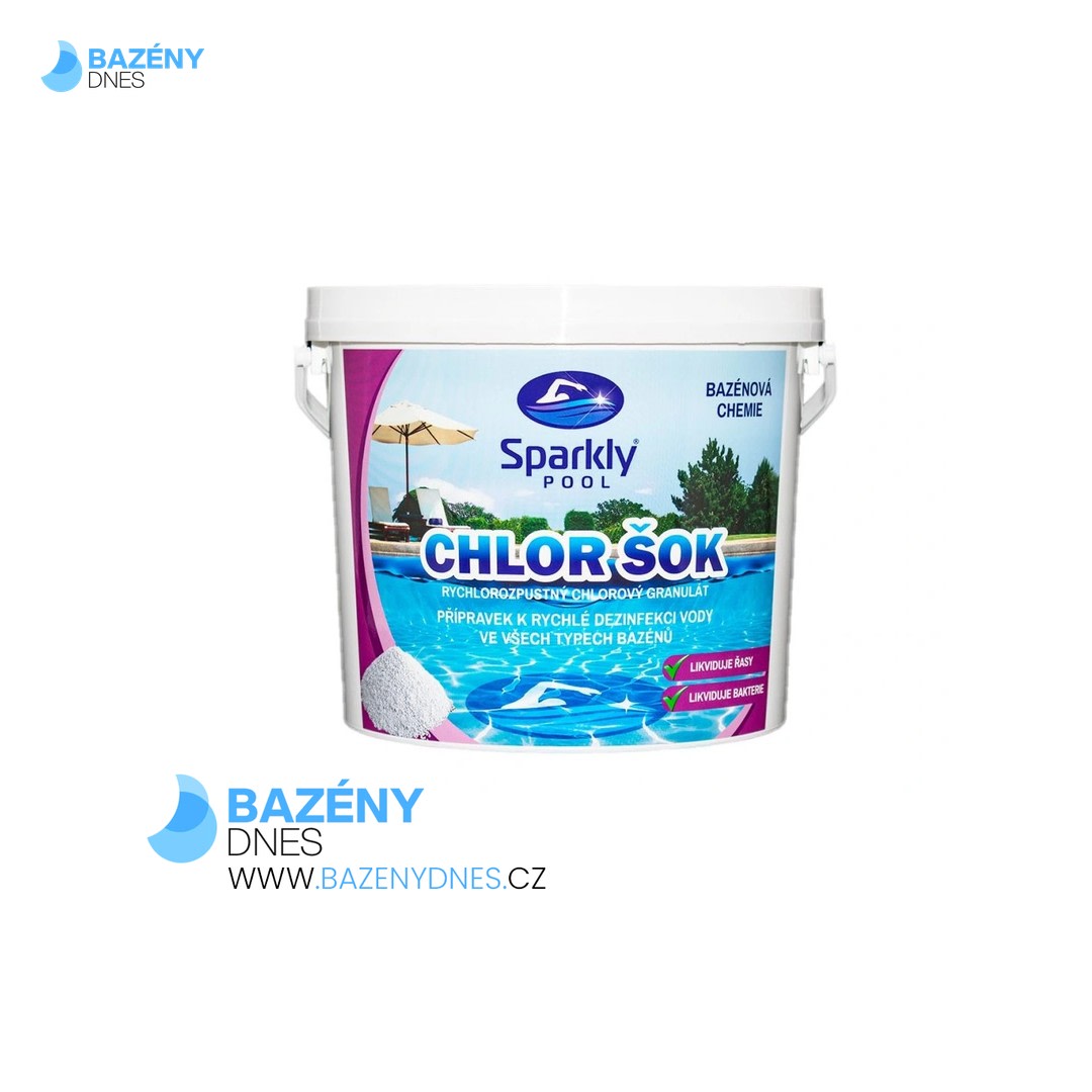 Sparkly Pool Chlor šok 1kg