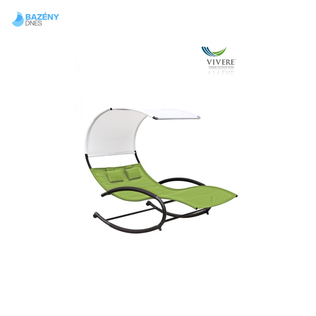 Vivere - Double Chaise Rocker # Green Apple
