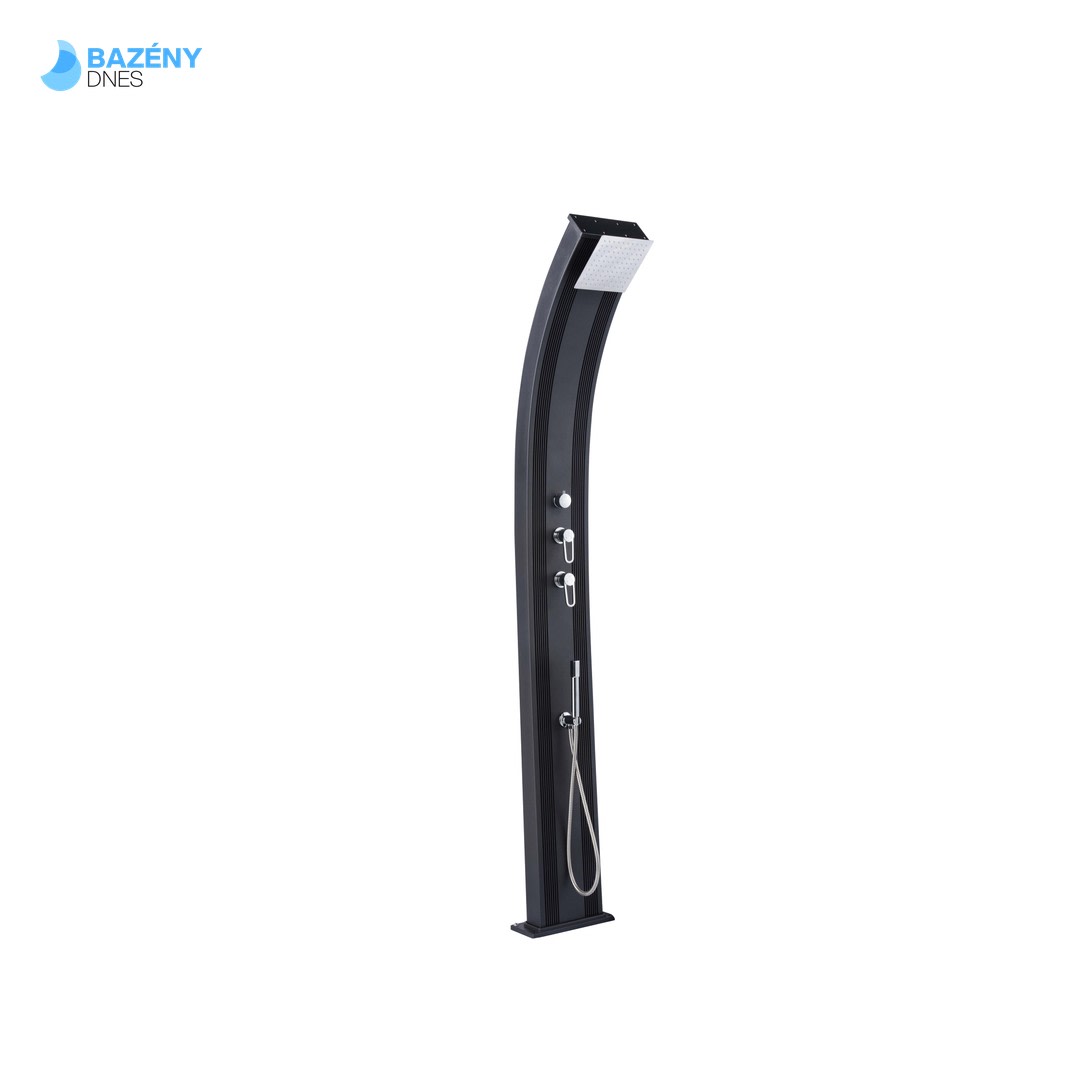 Solární sprcha s ruční sprchou DADA CURVE antracitová