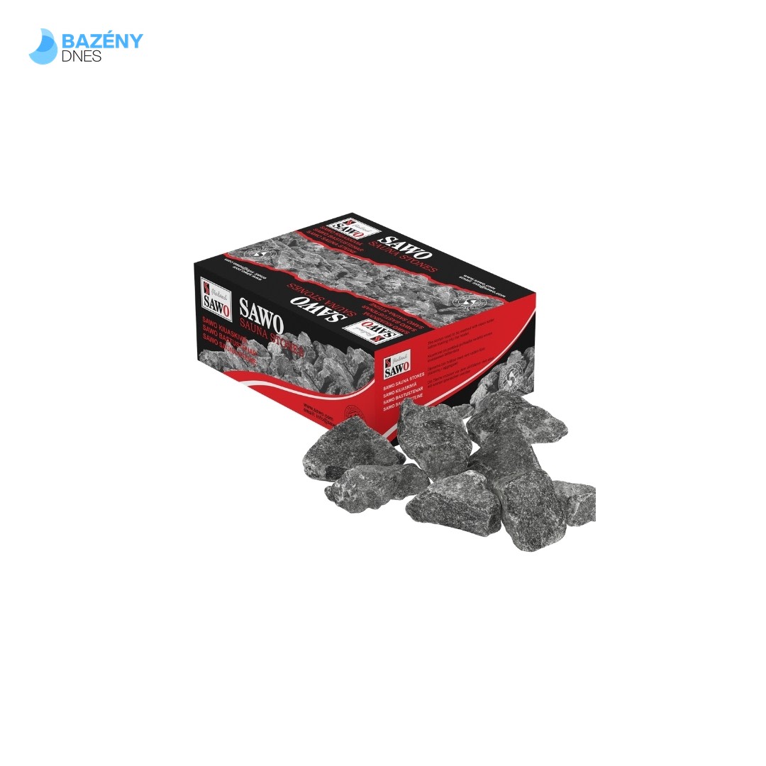 Saunové kameny Olivine Diabase 20kg; průměr 5 - 10cm