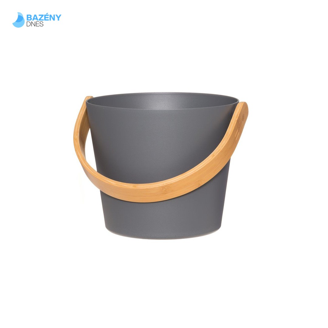 RENTO Saunové vědro hliníkové - šedé