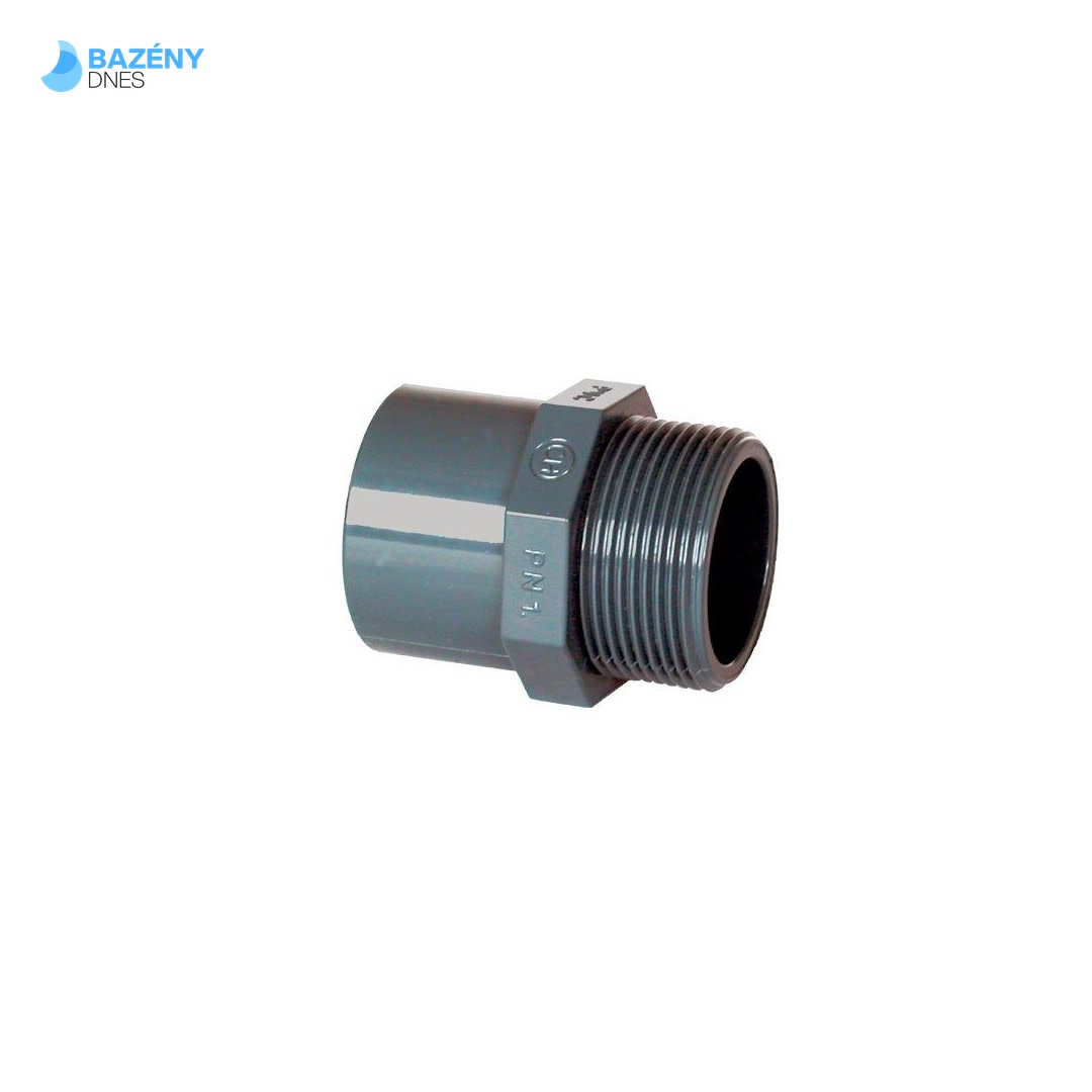 PVC tvarovka - Přechodka 25–20 x 1/2“ ext.