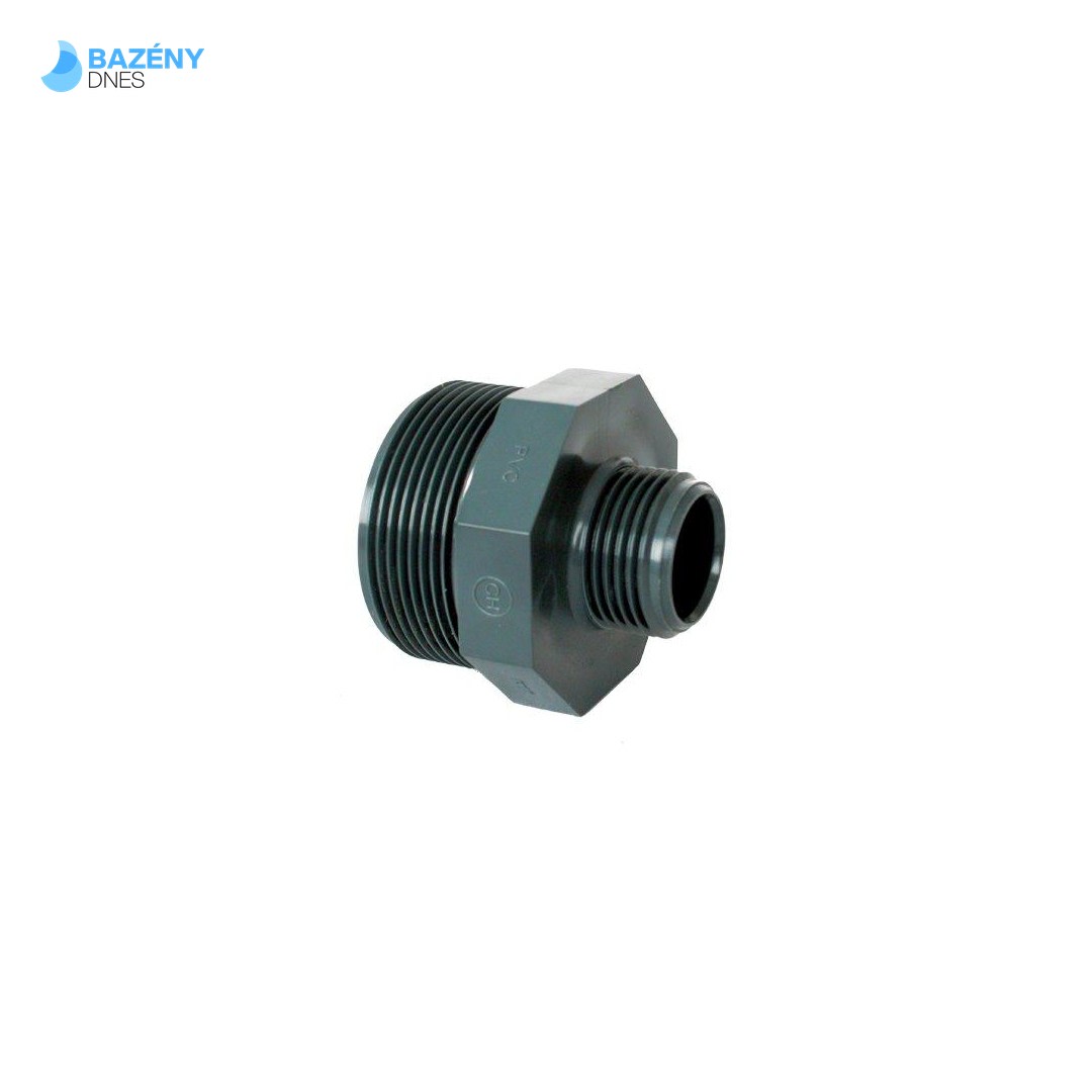 PVC tvarovka - Dvojnipl redukovaný 3/4“ x 1/2“ ext.