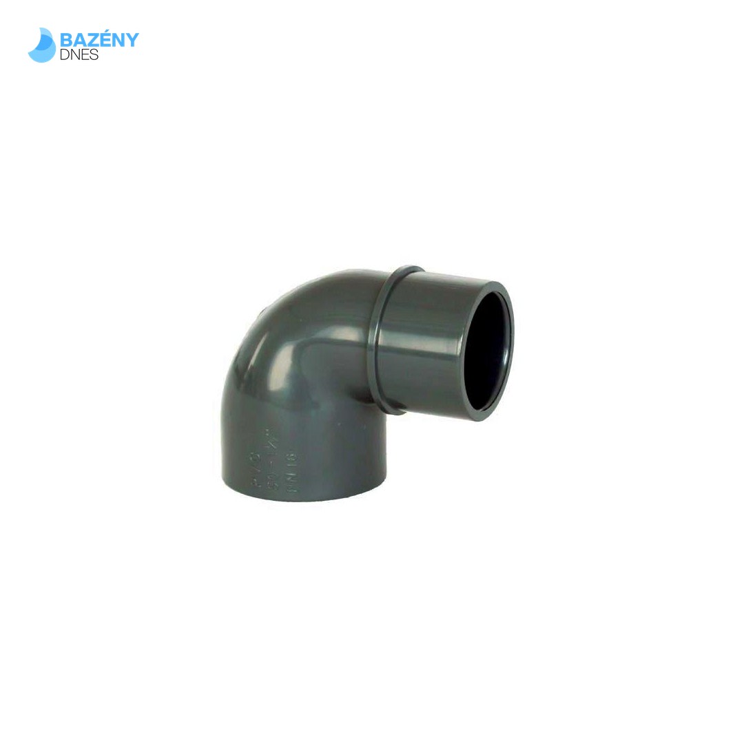PVC tvarovka - Úhel 90° 63 int. x 63 ext.