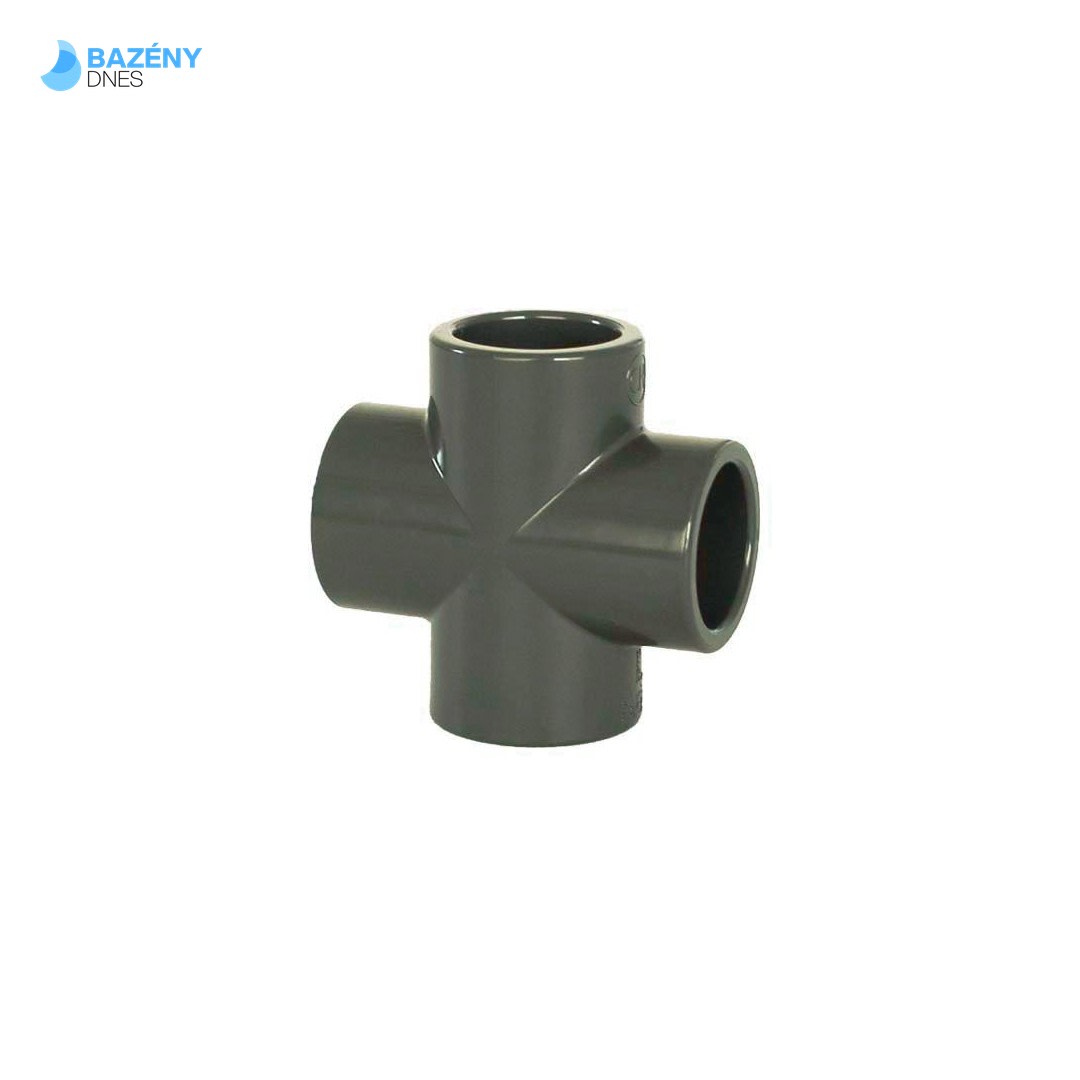 PVC tvarovka - Kříž 40 mm
