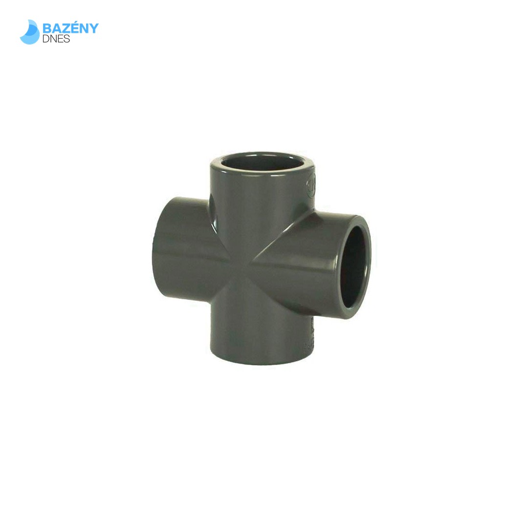 PVC tvarovka - Kříž 50 mm