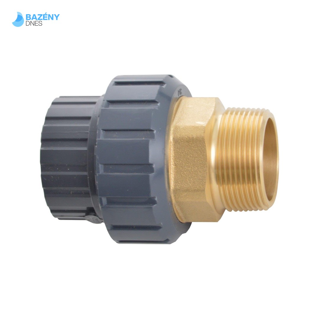 PVC tvarovka - Šroubení 32 x 1“ ext. mosaz