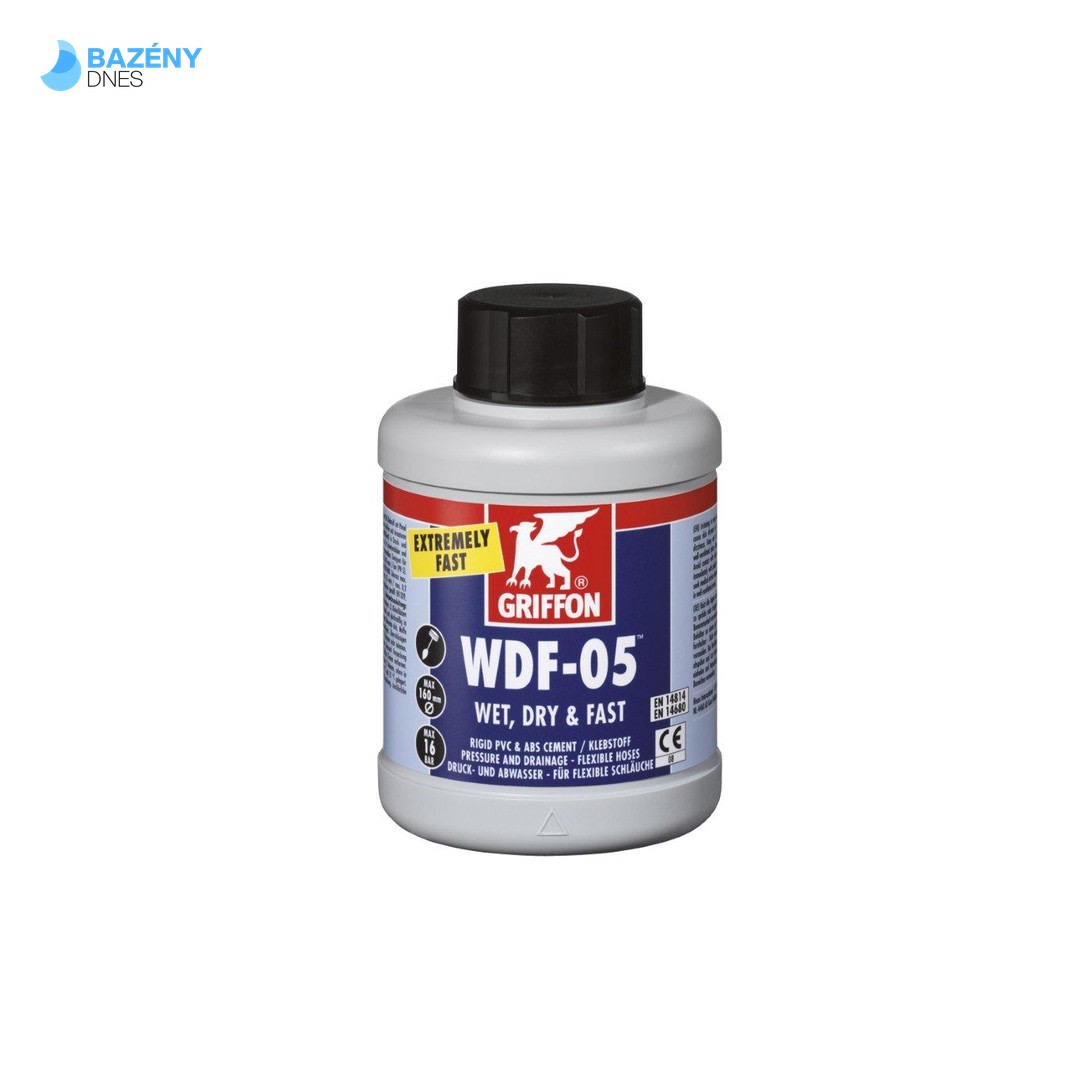 Griffon WDF05, PVC lepidlo 500 ml se štětcem pro flexi hadice