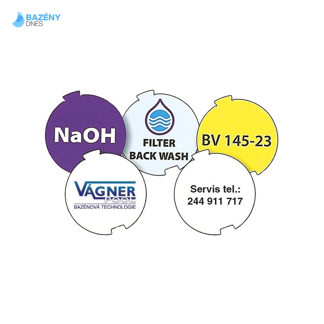 Nálepky pod průhledné víčko Easyfit d= 32 mm, 50 kusů