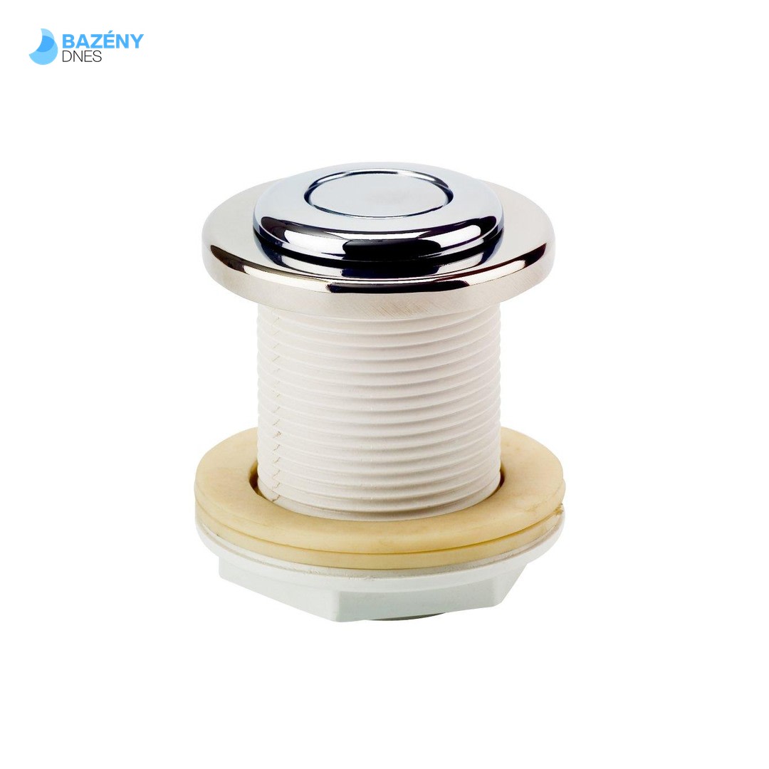 Pneumatické tlačítko nerez v průchodu stěnou ABS